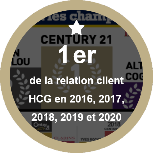1er de la relation client de the Human Consulting Group en 2016, 2017, 2018, 2019, 2020
